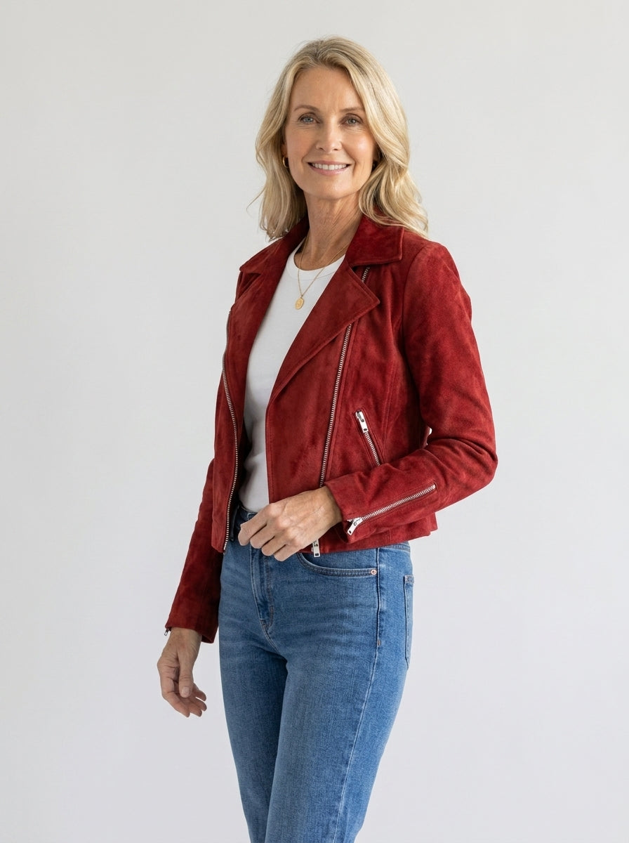 Denia™ | Giacca Corta Multi-Zip con Collo a Revers