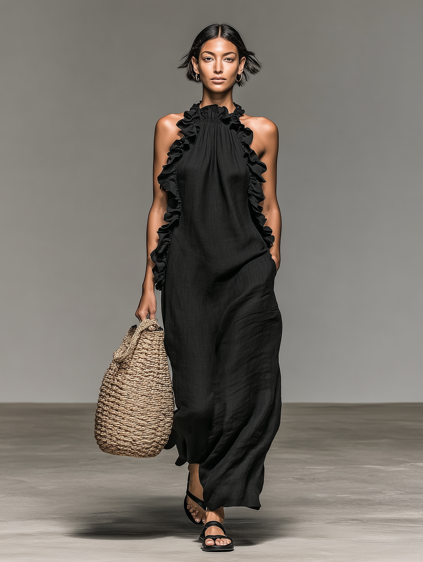 Laura | Maxi vestito con tasche