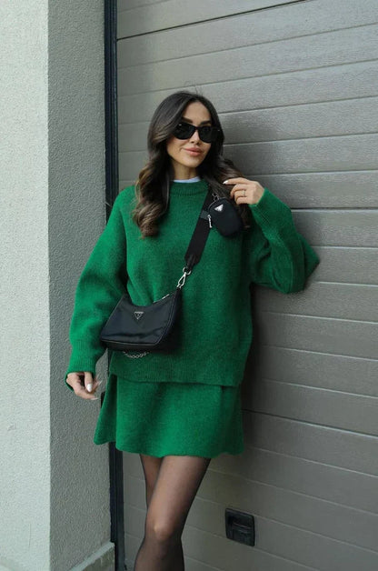 Flavia™ Completo in Maglia - Verde