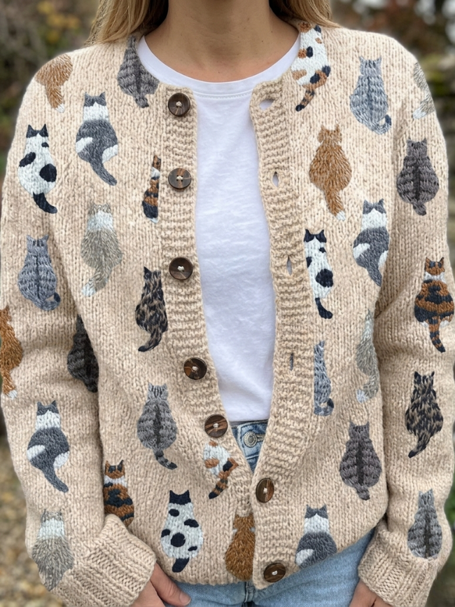 Charlotte - Cardigan Beige