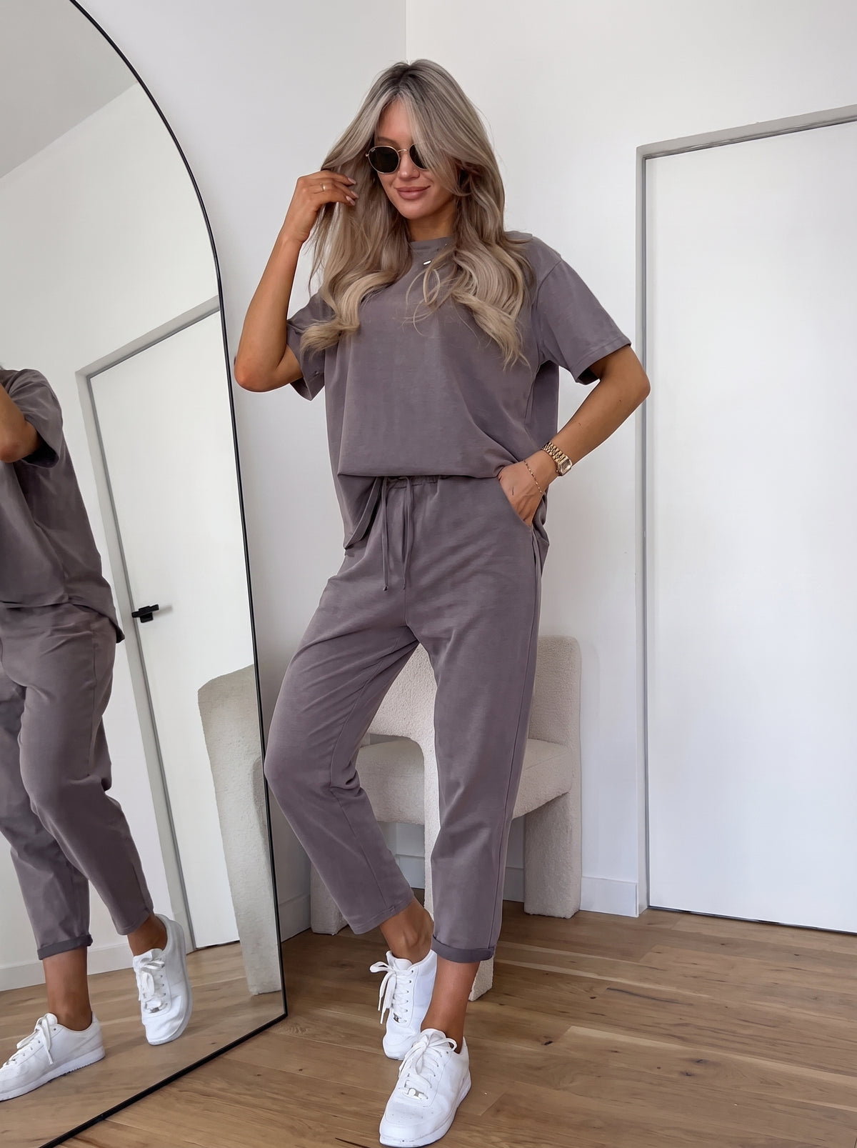 Monica™ Set Coordinato — Cioccolato Shorts