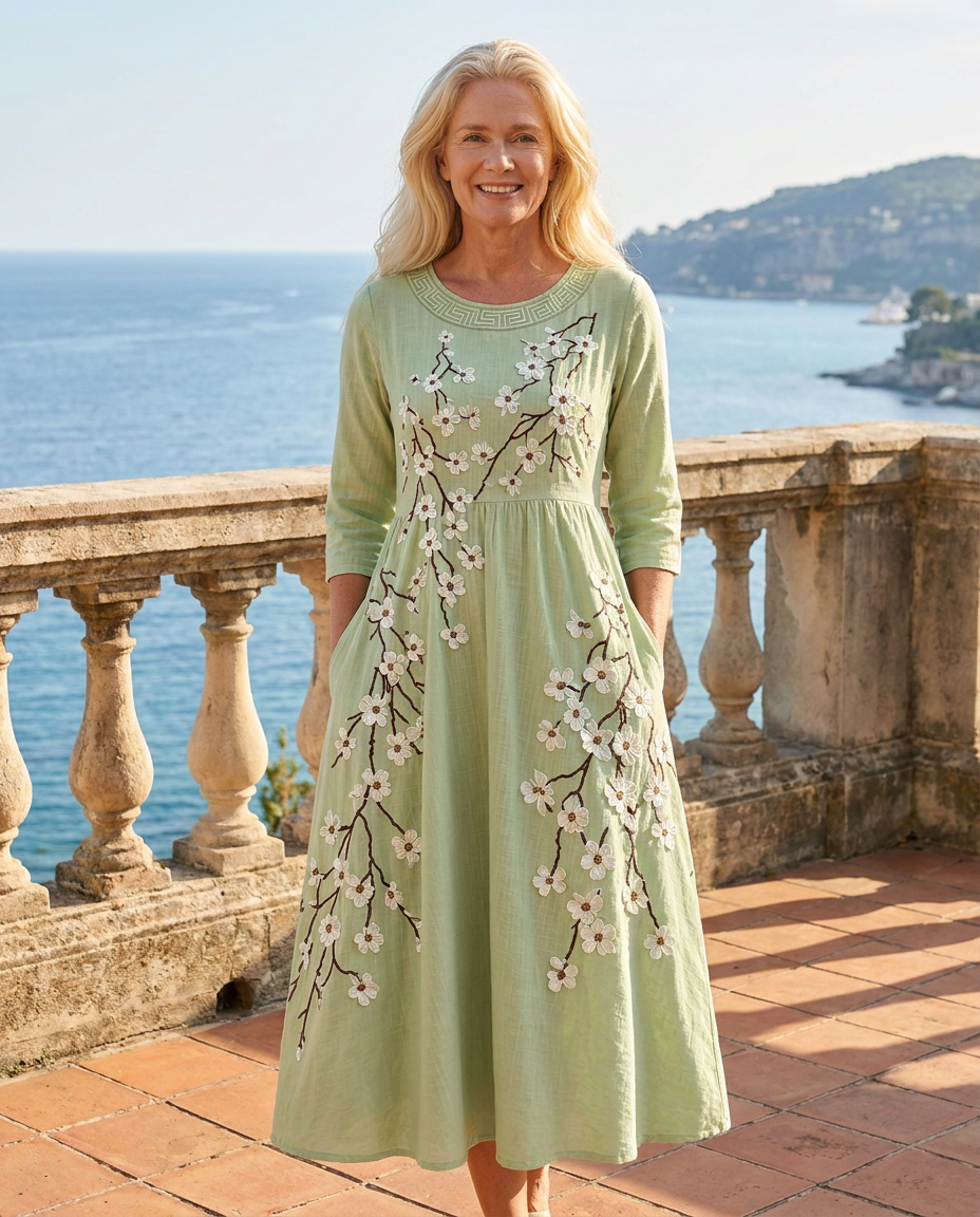 GRETA - VESTITO MIDI FLOREALE