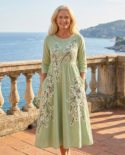 GRETA - VESTITO MIDI FLOREALE